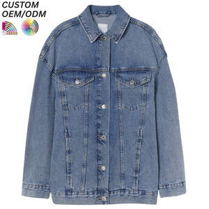 Chaqueta Vaquera Unisex Vintage Lavada Personalizada 100% Algodón para Invierno, Estilo Formal/Casual Urbano, Soporte OEM ODM para Venta al por Mayor - Product Image 1