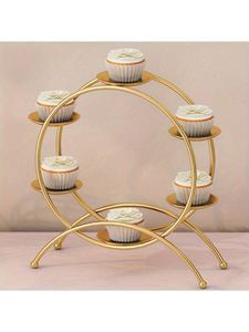 Metal <b>Cake</b> <b>Stand</b> Bicycle Shape 3 Tier Round Serving Platter for Dessert Display Reusable Home Decor Indian Supply - Product Image 3