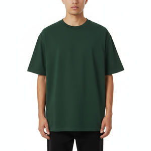 T-shirt unisexe vintage streetwear coupe classique en coton 100% épais 240 grammes, col rond, couleur unie, grandes tailles - Product Image 1