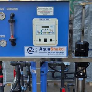 Sistema de Purificación de Agua por Ósmosis Inversa AQUASHAKTI de 1000 L/Hora con Tanque de Presión y Motor, 1 Año de Garantía para Uso Industrial y Comercial - Product Image 4