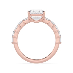 แหวนหมั้นเพชรเม็ดเดี่ยวทรง Asscher และทรง Emerald น้ำหนัก 6.20 กะรัต ประดับด้วยทองคำขาว 10K รุ่น Majestic พร้อมเพชรที่เพาะเลี้ยงในห้องปฏิบัติการ เหมาะสำหรับเป็นเครื่องประดับเจ้าสาว - Product Image 2