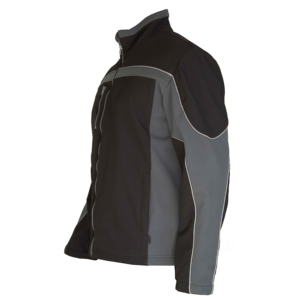 New Arrivals ANSI Class 2 EN ISO 20471 Class 2 <b>High</b> <b>Visibility</b> <b>Softshell</b> <b>Jackets</b> Black Waterproof Reflective for Outdoor Use - Product Image 2