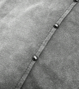 Pantalones Cortos de Algodón Lavado Gris para Hombre, Cintura Media, Cordón Ajustable, Corte Holgado Informal, Transpirables, Color Sólido, Estilo Deportivo - Product Image 6