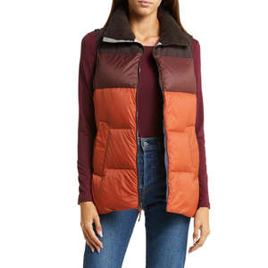 Chaleco acolchado impermeable a la moda para mujer con cremallera, ropa de abrigo para clima frío, para mayor comodidad y calidez. - Product Image 1