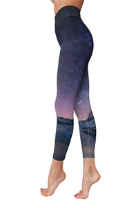 High Abrasion Resistance Faded Spandex Polyester Yoga Printed Ankle-Length <b>Leggings</b> Pant Women Quick Dry Breathable Anti-static - Product Image 3
