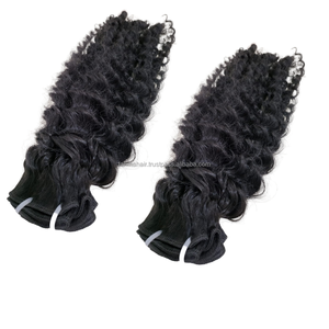 Extensiones de cabello humano Remy virgen con cutícula alineada para estilos rizados 'Fumi' - Product Image 2