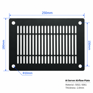 Plaque de ventilation en aluminium sur mesure pour serveur IA, en tôle de précision 5052 6061, pour châssis de serveur - Product Image 2