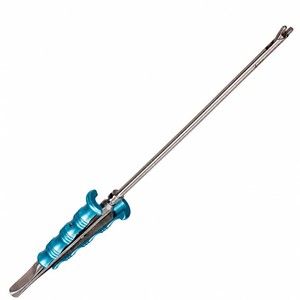 Porte-aiguille droit MIS avec verrouillage, mâchoires en carbure de tungstène, tige de 5 mm, longueur de travail de 25 cm, longueur totale de 35,5 cm – ZETOMEDPRO - Product Image 2
