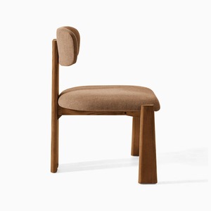 Silla de Comedor Ergonómica y Ecológica de Estilo Escandinavo Moderno, Patas de Madera de Teca, Asiento de Tela de Microfibra, Marca Premium para el Hogar - Product Image 2
