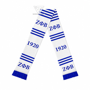 Personalizado Zeta Phi Beta 1920Sorority ropa acrílico tejido graduación bufanda estola faja griega Parafernalia - Product Image 1
