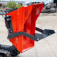 BOB-LIFT Hydraulischer Mini-Kipper 500kg Raupenmini-Dumper Kleiner Gummiketten-Transporter Lader