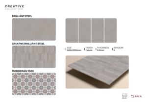 Dalle de porcelaine texturée de luxe Fabula 600x1200mm 60x120cm 24x48 pouces, grande surface décorative pour murs et sols contemporains - Product Image 5