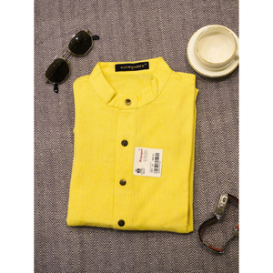 เสื้อเชิ้ตผ้าฝ้ายทรงทันสมัยสำหรับผู้ชาย เนื้อผ้านุ่ม ระบายอากาศได้ดี แขนยาว สวมใส่สบาย เหมาะสำหรับงานสมาร์ทแคชชวล วันหยุดสุดสัปดาห์ และวันหยุดเทศกาล - Product Image 5