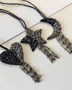 Breloques populaires en perles de rocaille, mignonnes, personnalisées, en forme d'étoile, pour cadeau de fille, nouveau style tendance pour porte-clés perlés - Product Image 1