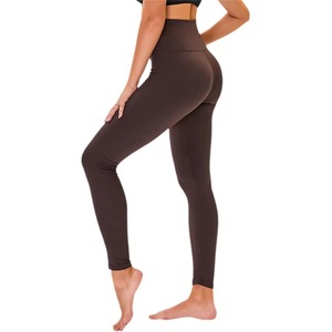 Leggings pour femmes à taille mi-haute en Spandex et Polyester respirants, sans couture, pleine longueur, grandes tailles, haute qualité, service OEM, vente en gros - Product Image 2
