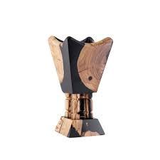 Brûleur à Bakhoor Artisanal en Résine à Prix d'Usine avec Joints en Bois d'Olivier et de Palissandre, Usage Religieux, 100% Bois d'Acacia Naturel et Époxy, Encens - Product Image 2