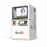 Máquina expendedora de café automática de un solo brazo con robot, preparación de precisión y arte latte con IA