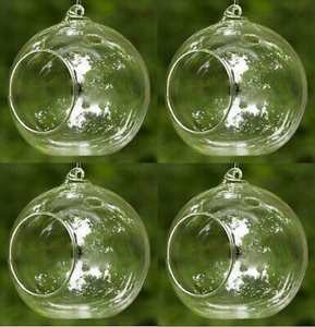 Porte-bougie en verre suspendu fait main pour bougies chauffe-plat |   Boule de terrarium réutilisable en verre borosilicate transparent résistant à la chaleur pour la maison et les mariages - Product Image 4