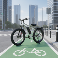 OBX 1000W 15AH Vélo Électrique à Double Suspension avec Affichage Numérique, Moteur Sans Balais, Charge Rapide, Batterie Amovible, Certifié CE, Pneus Larges
