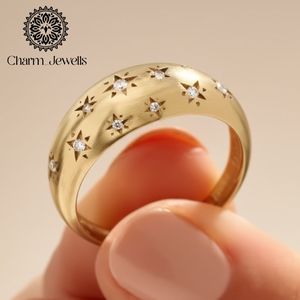 แหวนหมั้นรูปดาวประดับมอยส์ซาไนต์เงินจาก Charm Jewells ดีไซน์คลาสสิก ฝังเพชรแบบ Pave ได้รับการรับรองจาก IGI เหมาะสำหรับทุกเพศทุกวัย สวมใส่ได้ทุกวัน - Product Image 4