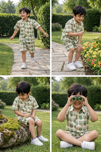 Vêtements pour enfants de haute qualité, ensemble été 2 pièces, tenue élégante pour garçon, motif hibou stylé, tenues décontractées pour tout-petits - Product Image 3