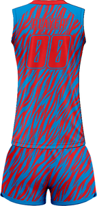 Tenue de volley-ball SpikeStorm Pro AeroSpike Elite, kit de volley-ball ThunderHit Premium, 100 % polyester, impression par sublimation intégrale - Product Image 3