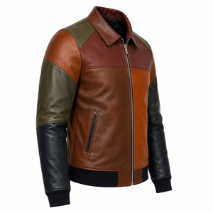 New Trendy <b>Winter</b> <b>Leather</b> <b>Jacket</b> Casual Fashion New Trend Men Warm Outdoor Biker Coat Slim Fit Premium Street Style OEM ODM. - Product Image 3