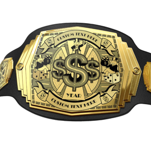 Ceinture de championnat personnalisable avec texte et année, ceinture premium or et noir pour collectionneurs, fans de sport et événements spéciaux - Product Image 5