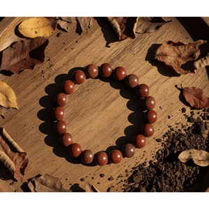 Handcrafted <b>Red</b> Jasper Beaded <b>Bracelet</b>-Natural Healing Crystal Gift & Party Accessory - Product Image 4