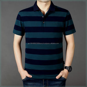 Camisa Polo de Manga Corta a Rayas para Hombre, Diseño Personalizado OEM, Calidad, Talla Grande, Cuello de Solapa, Media Manga - Product Image 6