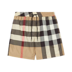 Shorts de bain décontractés pour hommes en polyester imprimé par sublimation, séchage rapide, respirants, avec cordon de serrage, design personnalisé palmier - Product Image 3