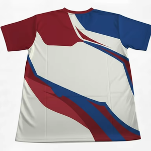 เสื้อยืดกีฬาผู้ชายพิมพ์ลายตามสั่ง โพลีเอสเตอร์ แห้งเร็ว แขนสั้น สำหรับวิ่งและออกกำลังกาย - Product Image 3