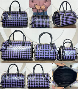 Bolso de Viaje Grande de Cuero Grabado a Cuadros 2026 de Gran Venta, Nuevo Diseño, Bolso de Hombro Cruzado con Asa Superior, Bolsos Rápidos - Product Image 3