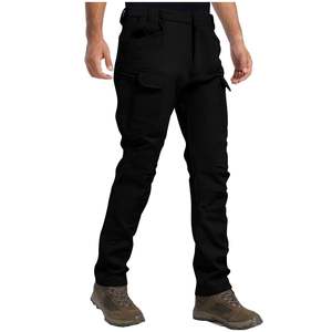 Pantalon Softshell Coupe-Vent pour Homme avec Membrane Thermocollée, Pantalon de Sport Robuste et Performant avec Poches Zippées, Vêtement d'Extérieur Athlétique - Product Image 4