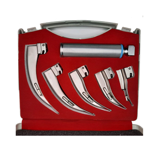 ชุดเครื่องมือส่องกล่องเสียงแบบแมคอินทอช พร้อมใบมีดไฟเบอร์ออปติก 5 ใบ ทำจากสแตนเลสอย่างดี สำหรับการจัดการทางเดินหายใจที่เชื่อถือได้ - Product Image 2