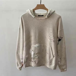 Sudadera con Capucha para Hombre, Estilo Lavado Ácido, 100% Algodón, Impresión Digital Otoñal, Corte Holgado, Tejido Grueso Ecológico, Suministro OEM - Product Image 5