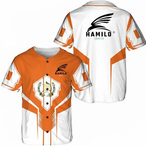 Ensemble de maillots de baseball de sport pour hommes de haute qualité, respirant, à séchage rapide, 100% polyester, avec logo personnalisé, pour adultes - Product Image 3