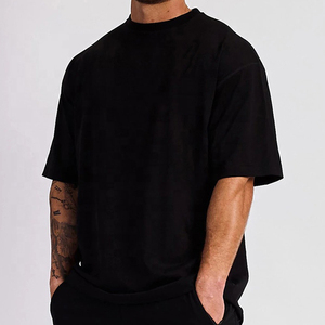 Factory Direct Sale High Quality Customizable Men's <b>Polyester</b>/Cotton Breathable Short Sleeve Sports Undershirt T-<b>Shirt</b> - Product Image 1