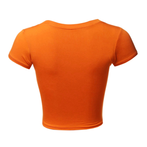 T-shirts courts pour femmes, respirants, en coton, décontractés, pour l'été, vêtements de mode pour femmes, fournisseur OEM, fabricant pakistanais - Product Image 5