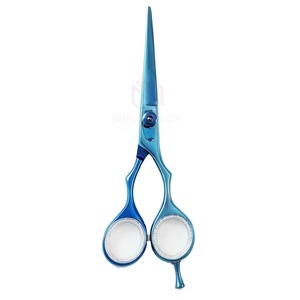 Tijeras Profesionales para Cortar Cabello para Diestros, Acero Inoxidable Azul, Punta de Cuchilla Afilada y Redondeada, Tornillo Ajustable, Diseño Ergonómico - Product Image 2