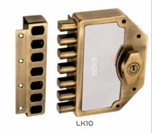 Serrure de portail à 7 boulons, serrure électrique en métal pour portail, porte de maison, système de contrôle d'accès - Product Image 1