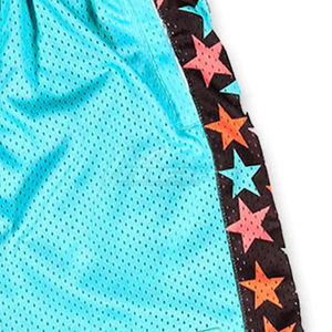 Pantalones Cortos de Malla para Hombre, Diseño Nuevo, 100% Poliéster, Cintura Acanalada a Rayas, Franja Lateral en Contraste, Estampado por Sublimación, Ropa de Verano Unisex - Product Image 3