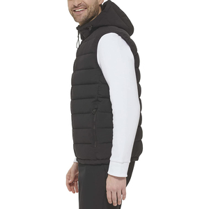 Unisex High Quality Sleeveless <b>Waterproof</b> Reversible Puffer <b>Jacket</b> for <b>Winter</b> Autumn Street Style Stand Collar Hood Reasonable - Product Image 2