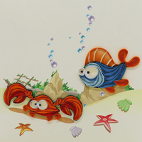 Quilling artisanal, impression numérique, thème floral, forme et motif personnalisés, art papier, cadeaux pour la maison et les entreprises, OEM/ODM Vietnam