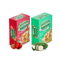 Fourniture directe d'usine Thé glacé Poudre de fraise Poudre de thé à la pêche certifiée 15g x 18 bâtonnets Emballage personnalisé