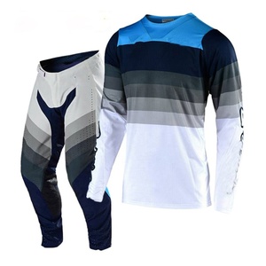 Ensemble de vêtements de moto pour homme, manches longues, couleur contrastée, séchage rapide, pour toutes les saisons - Product Image 1