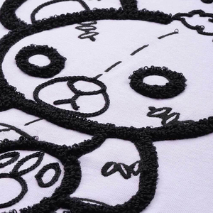 Camiseta de Algodón Transpirable para Mujer, de Alta Calidad, Gruesa, Resistente, Ecológica, con Bordado Personalizado y Estampado, para Verano, en Oferta - Product Image 5