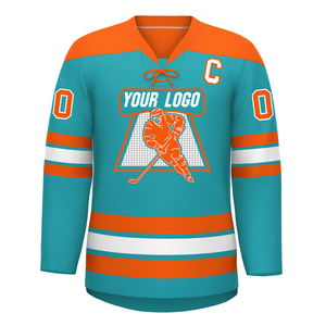 Jersey de Hockey sobre Hielo Personalizado para Hombre, con Letras Bordadas y Diseño Personalizado, Mangas Largas - Product Image 1