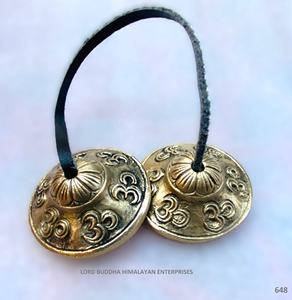 Tingsha tibétain de bonne qualité (Ajambari Tingsha) modèle LT(648) diamètre 5 cm - Fabricant et grossiste au Népal - Product Image 1