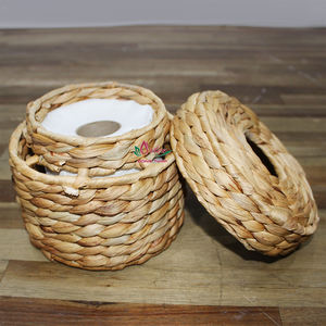 Artex Dong Thap usine Vietnam fait à la main jacinthe d'eau jonc de mer boîte à mouchoirs couverture mallette de rangement - Product Image 3